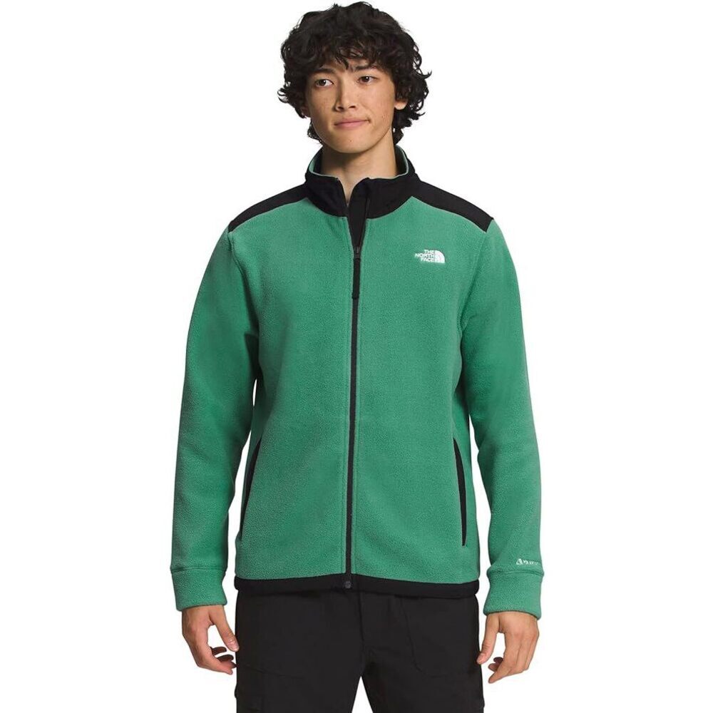 The North Face Alpine Polartec 200 NF0A7WWLPK1 Mens Green Full Zip Jacket NCL106